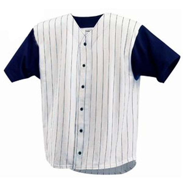 Pinstripe Baseball Jersey Blank Apparel by ZOME