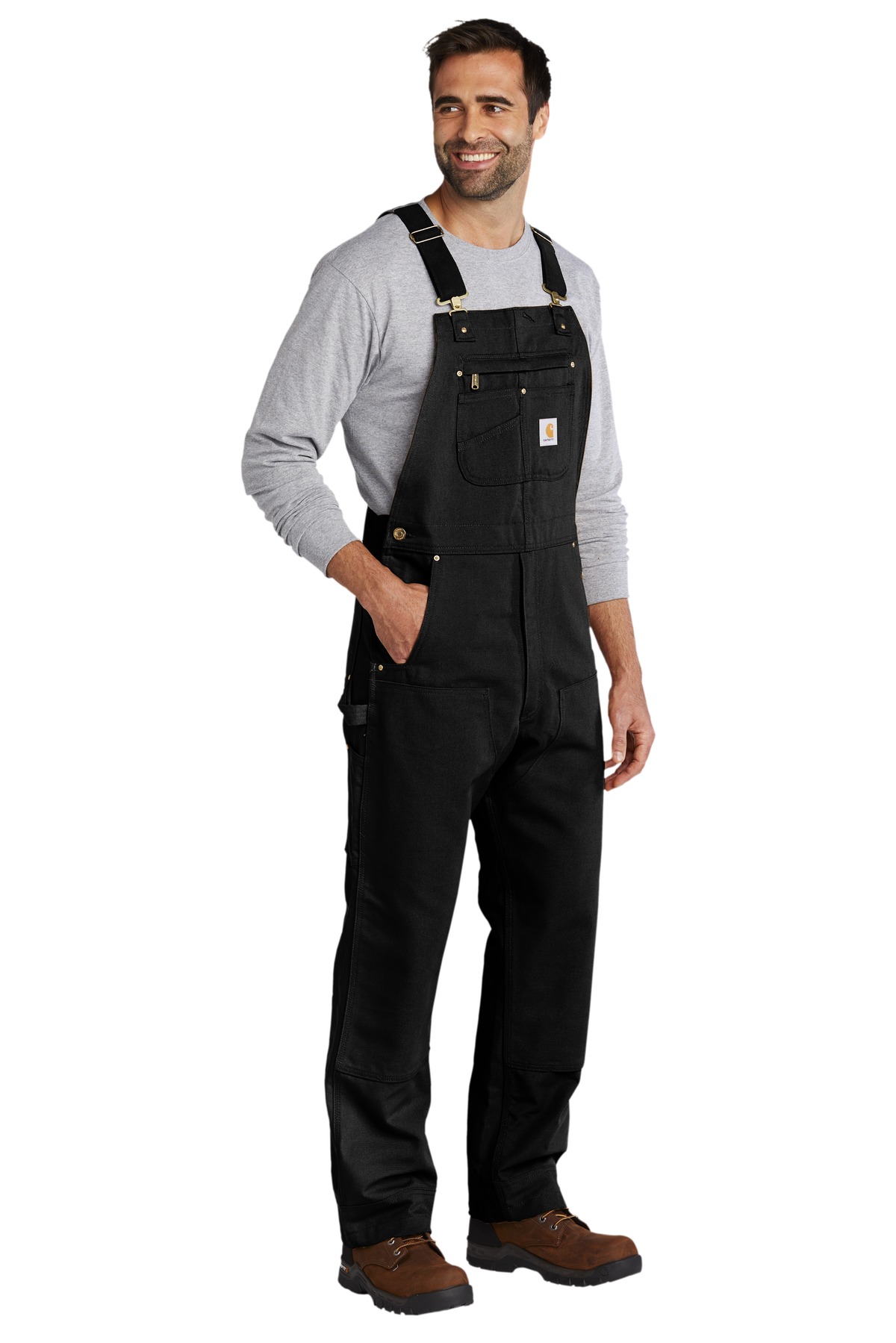 Carhartt Duck Unlined Bib Overalls CTR01 | Blank Apparel by ZOME